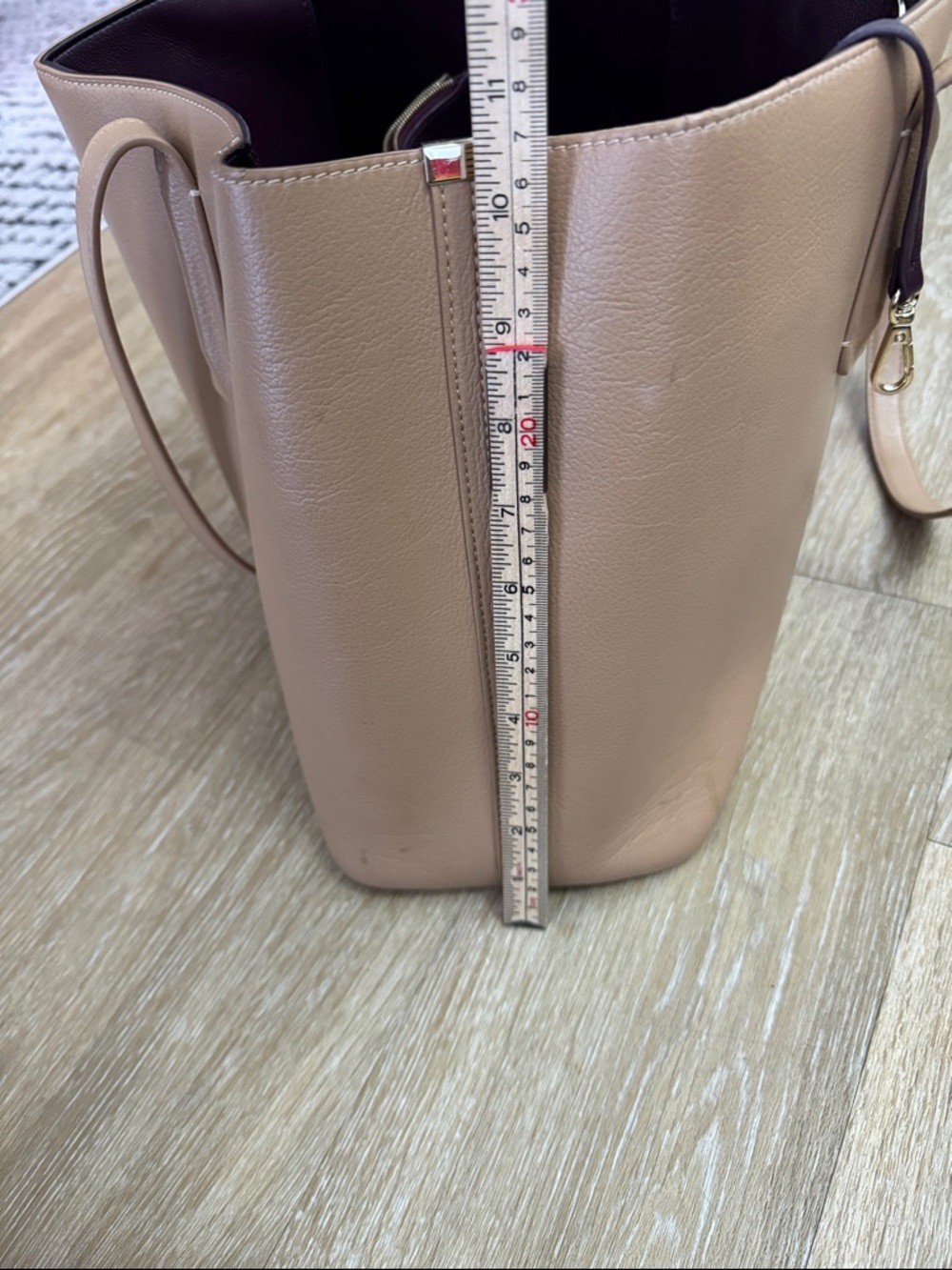 Freja New York Linnea Leather Tote Latte Bag Purse - Picture 8 of 16